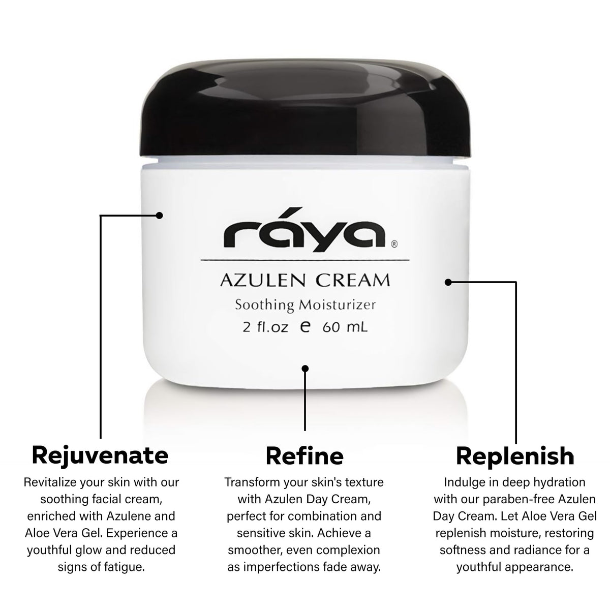 Raya pump dispensing cream illustrating precise amount and hygienic use benefit