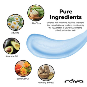 Raya texture close-up of cream showing lightweight consistency and easy absorption