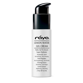 Raya front packaging of Lemon Water Gel Cream showing brand and lightweight design for hydration