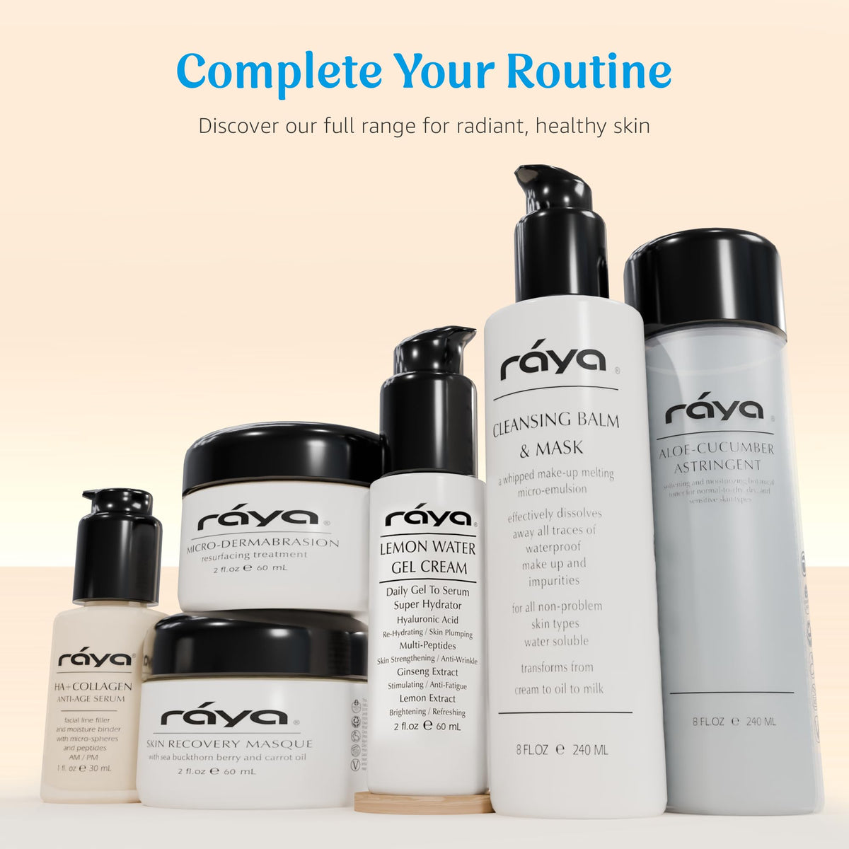 Raya product on bathroom counter during morning routine signaling easy layering under SPF