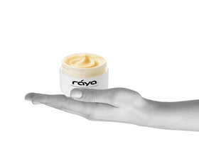 Raya size comparison showing compact tube for travel convenience