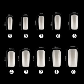 RayanWay clear and natural tips side-by-side showing finish options for design