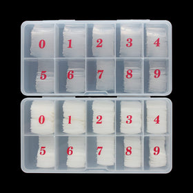 RayanWay front packaging showing 1000 nail tips and case for organized storage