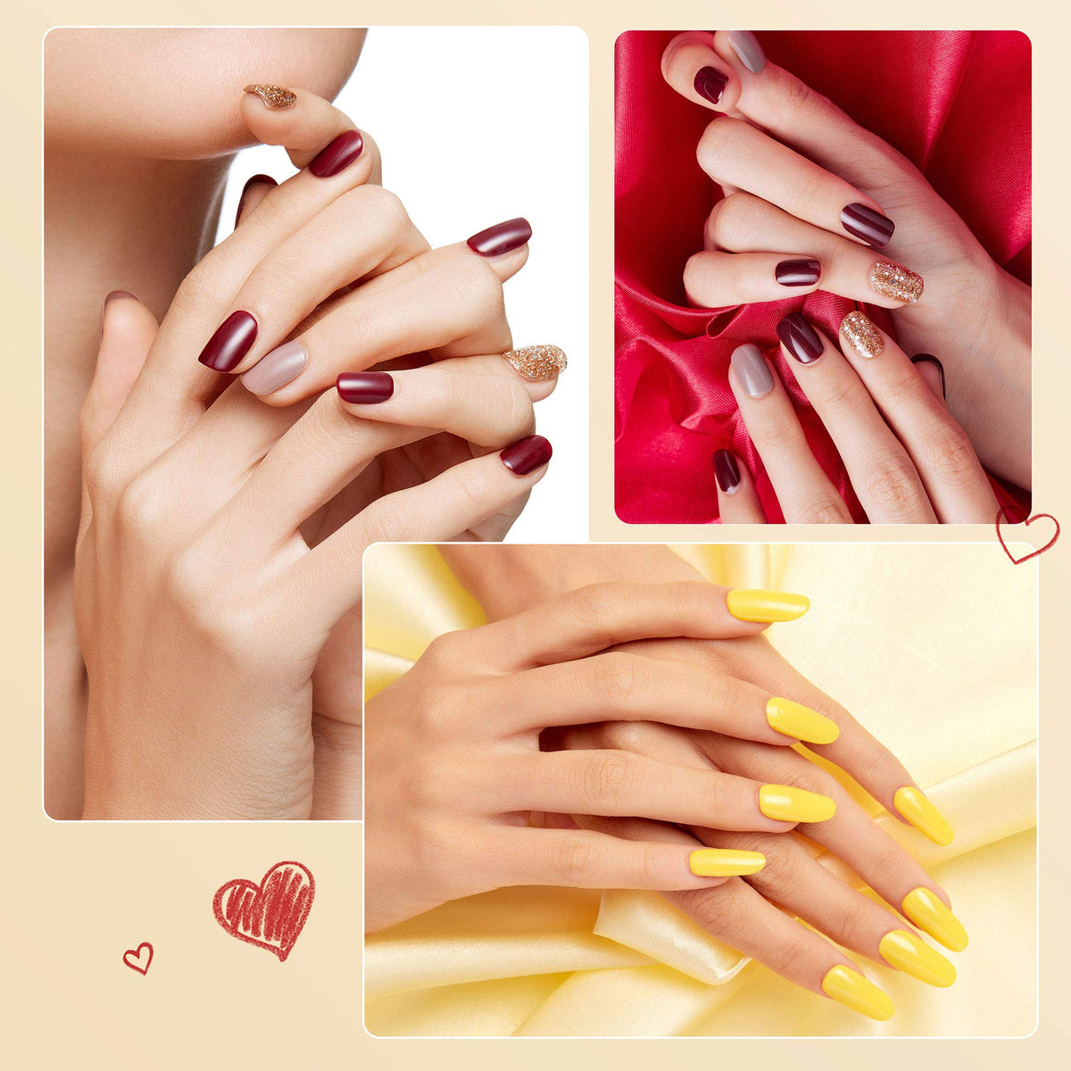 RayanWay salon-style lifestyle display showing professional-ready nail kit benefit