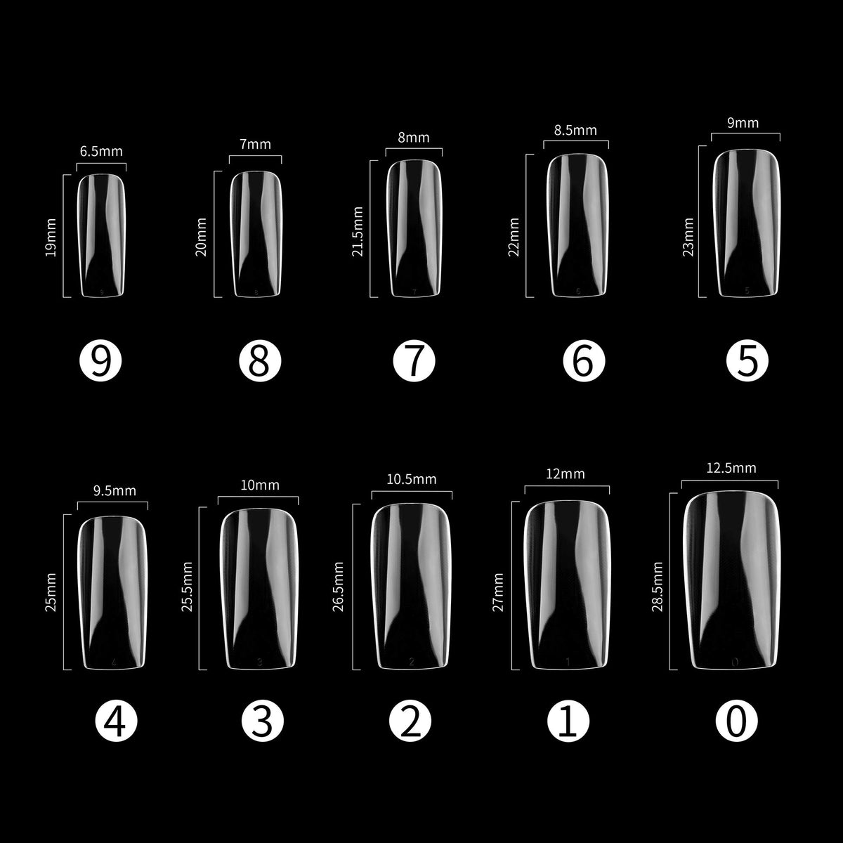 RayanWay numbered storage case with ten compartments for quick size selection