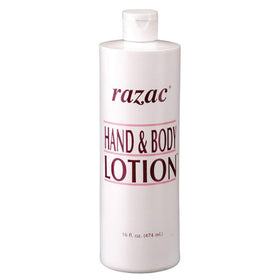 Razac 16 oz bottle front view showing label and pump for easy dispensing