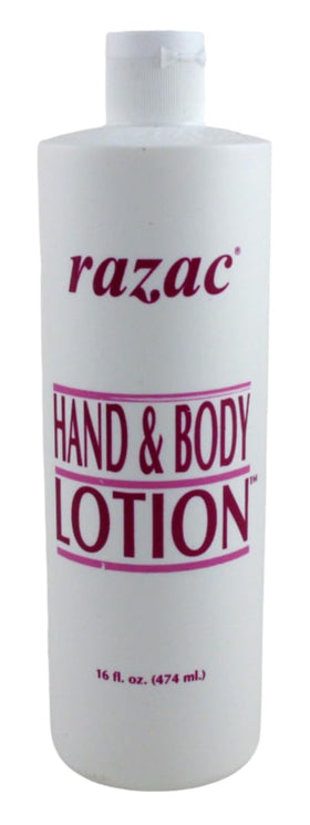 Razac pump and label close-up showing easy-dispense design and readable product benefits