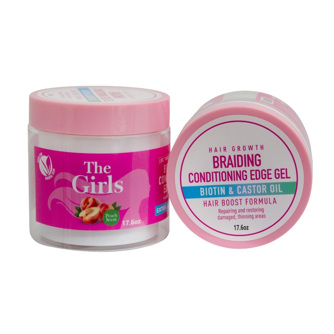R&B Collection applying gel to a braid for long-lasting hold