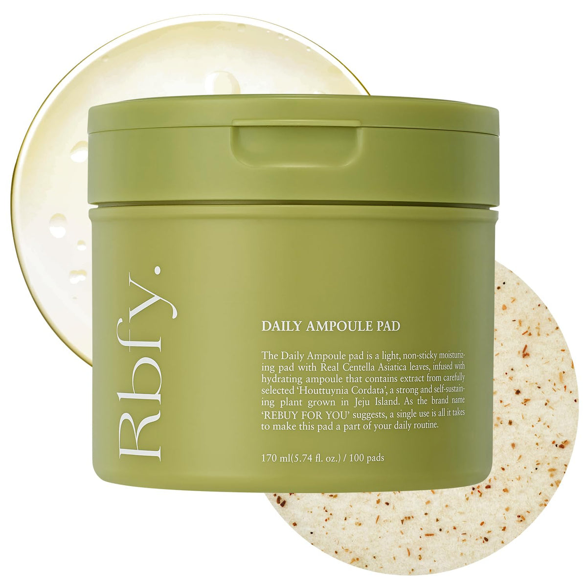 Rbfy front packaging showing tub and product benefits