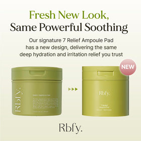 Rbfy open tub revealing ampoule-soaked pads for hygienic use