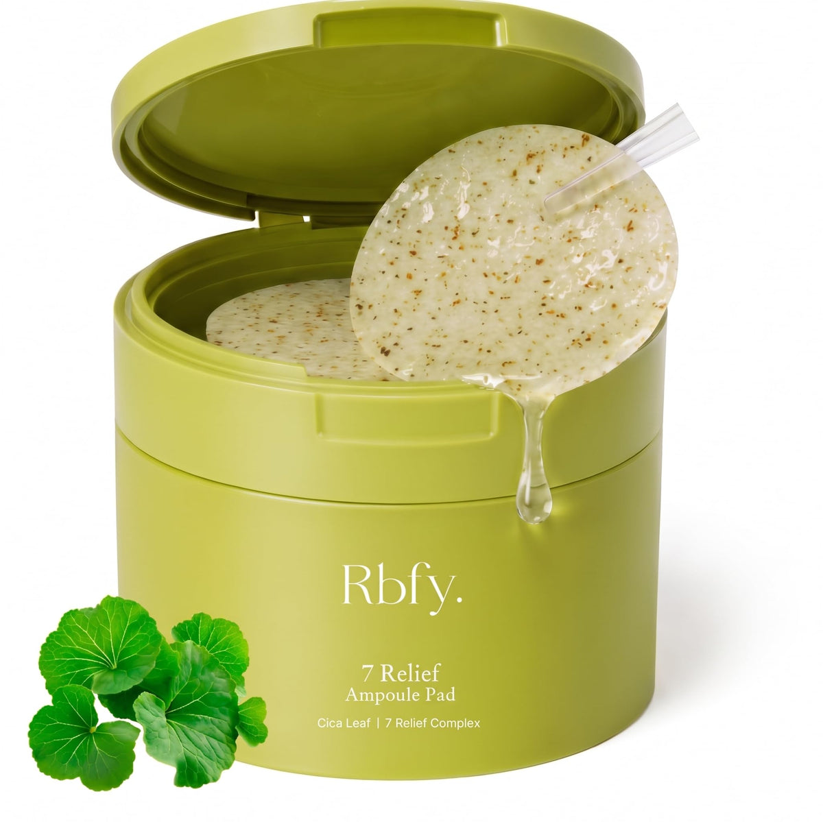 Rbfy jar front view showing clean label and calming design benefits