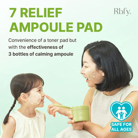 Rbfy pad texture close-up revealing soaked ampoule for deep hydration