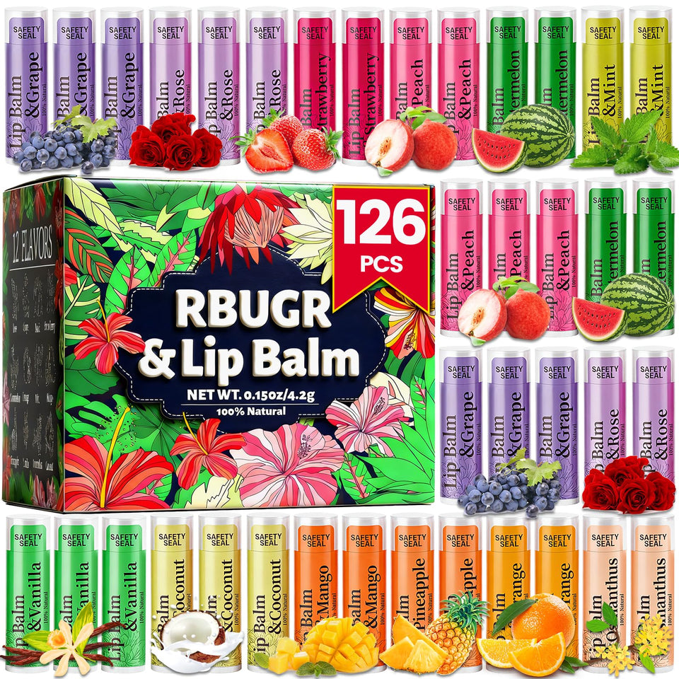RBUGR front packaging view showing bulk set and neat stacked tubes for easy gifting