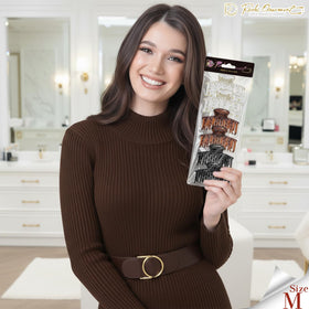 RC ROCHE clips arranged on vanity with outfit accessories, versatile everyday elegance