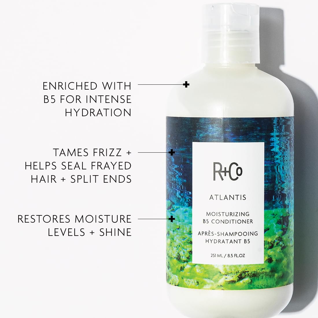 R+Co Atlantis creamy texture close-up illustrating rich hydration