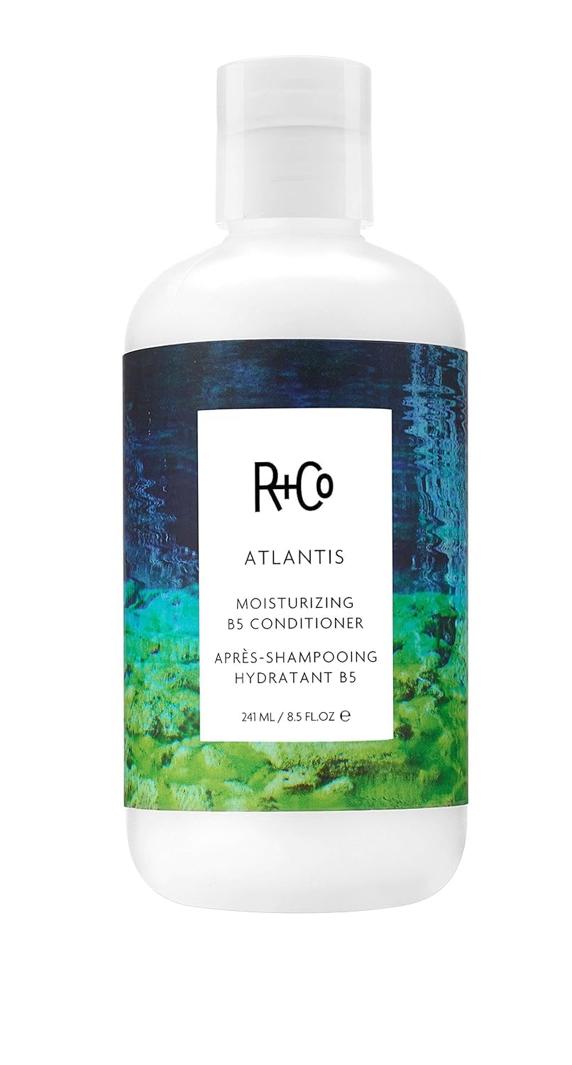 R+Co Atlantis front packaging showing the 8.5oz bottle and label benefits