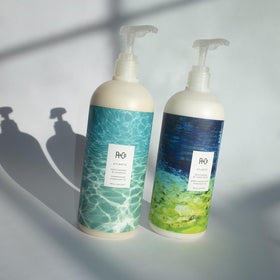 R+Co Atlantis ingredient blend bottle highlighting vitamins and natural derivatives