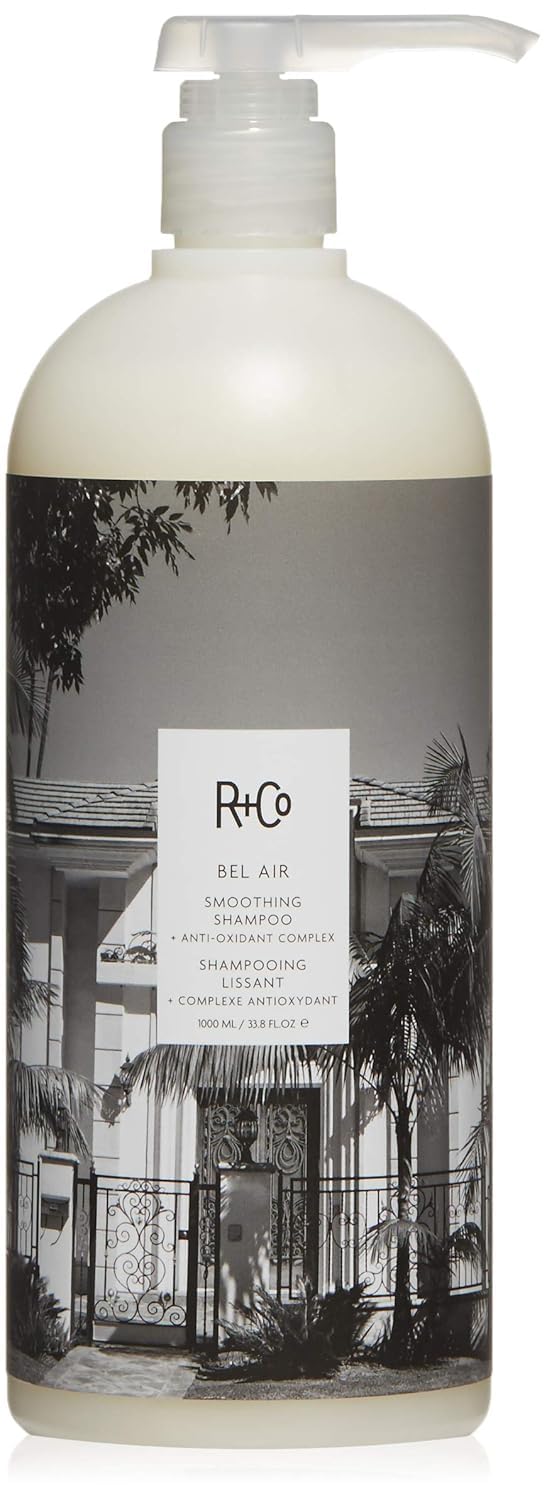 R+Co Bel Air front packaging shows liter bottle and label, conveys luxury