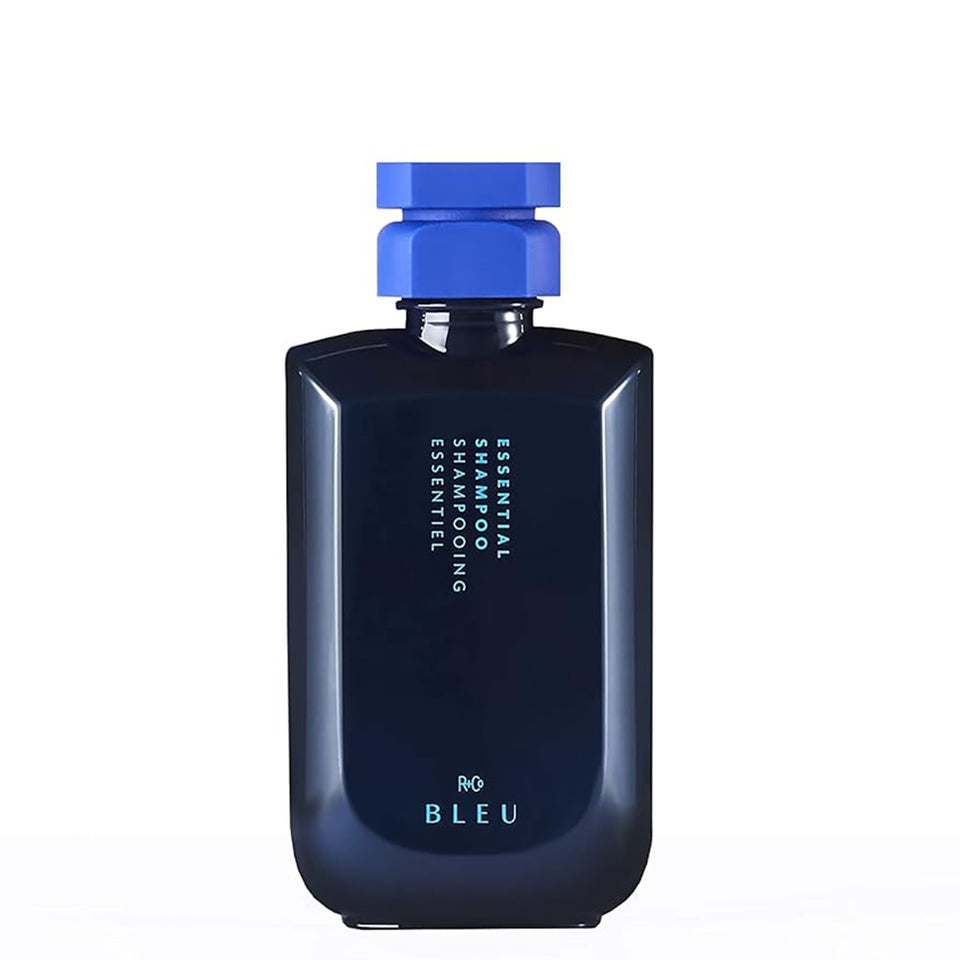 R+Co BLEU front bottle view showing label and elegant packaging benefit: premium presentation