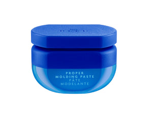 R+Co BLEU front packaging showing compact jar and branding, perfect for travel