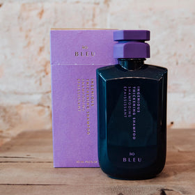 R+Co BLEU beside kelp illustrating botanical kelp extract for hair strength
