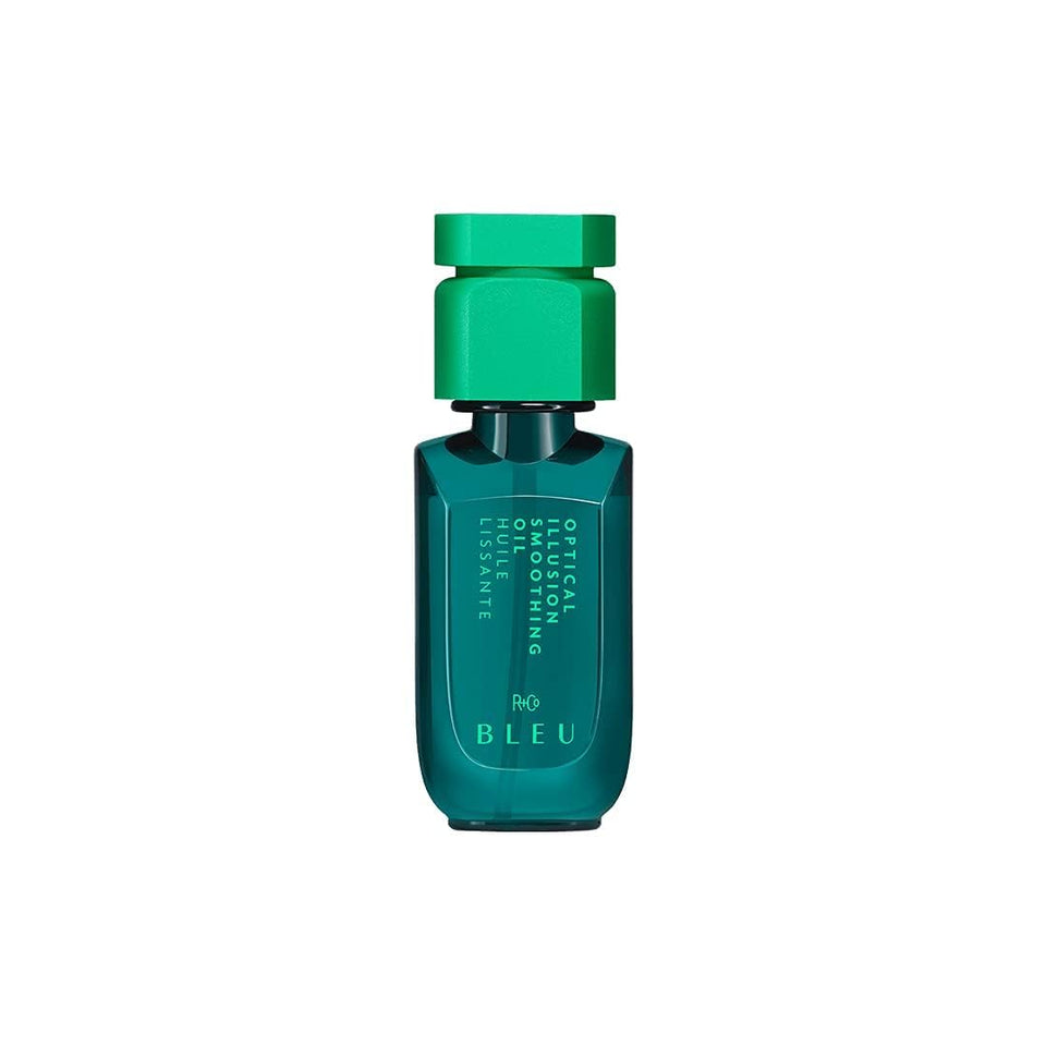 R+Co BLEU front packaging showing bottle and label, highlights travel-ready size