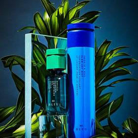 R+Co BLEU oil texture in hand, shows lightweight absorption and sheen