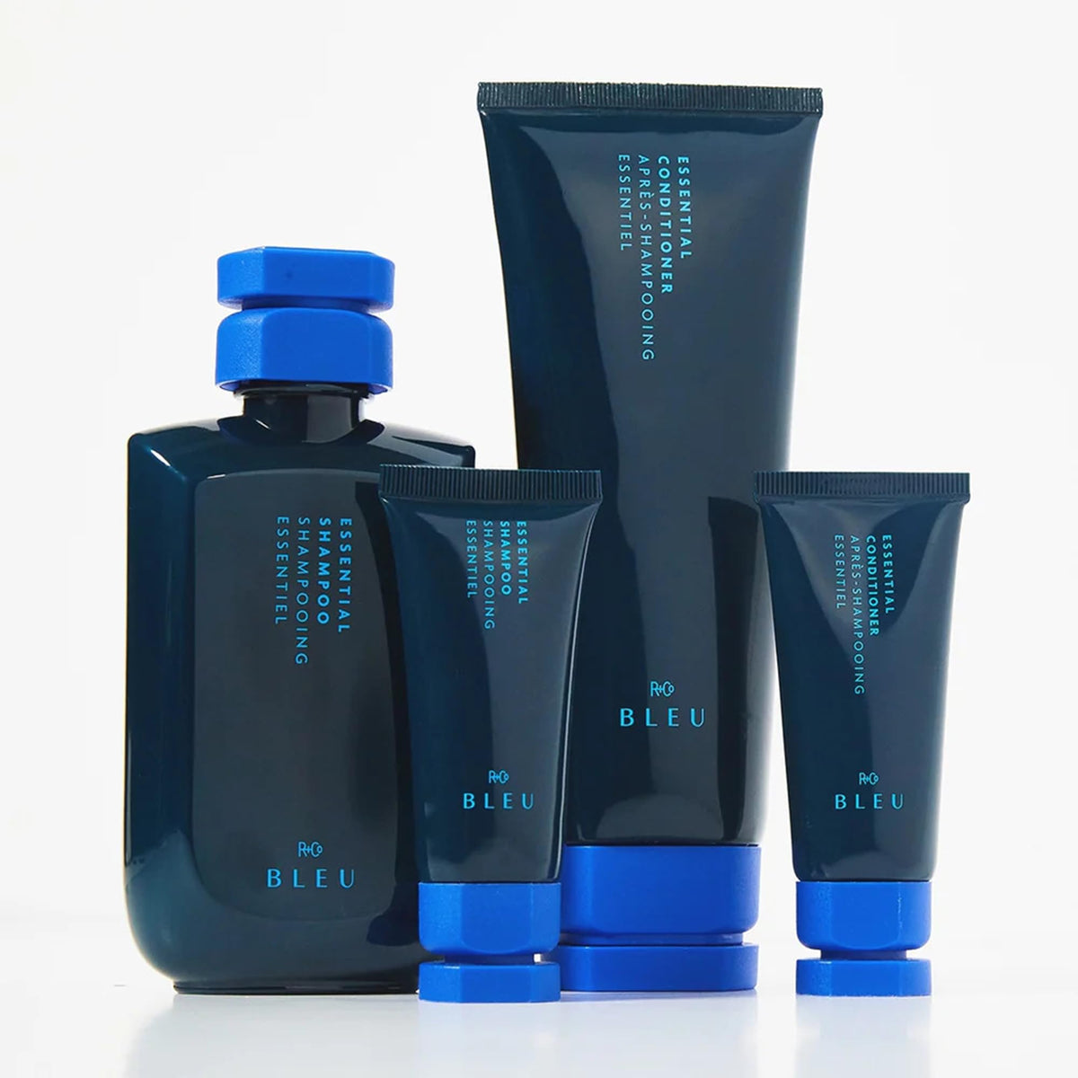 R+Co BLEU vanity lifestyle shot showing fragrant, salon-quality finish