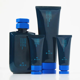 R+Co BLEU vanity lifestyle shot showing fragrant, salon-quality finish