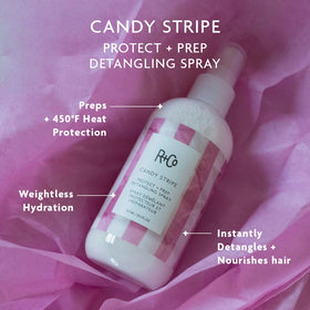 R+Co Candy Stripe texture close-up highlighting lightweight absorbing formula