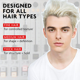 R+Co Control Flexible Paste before and after textured style demonstrating definition