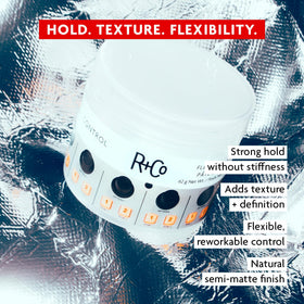 R+Co Control Flexible Paste open jar texture with creamy paste for easy shaping