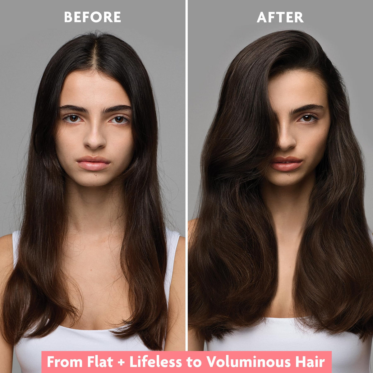 R+Co Dallas after-wash hair showing enhanced volume and stronger appearance