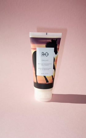 R+Co Dallas texture cream detail showing consistency for fuller hair