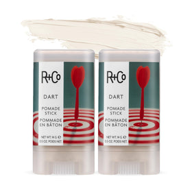 R+Co Dart Pomade Stick front pack showing compact travel size and branding