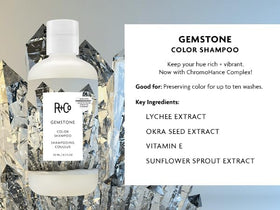 R+Co Gemstone creamy lather close-up texture delivering gentle, sulfate-free cleanse