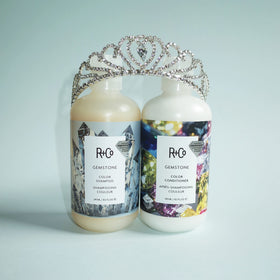 R+Co Gemstone shampoo lather close-up illustrating creamy texture and effective cleansing