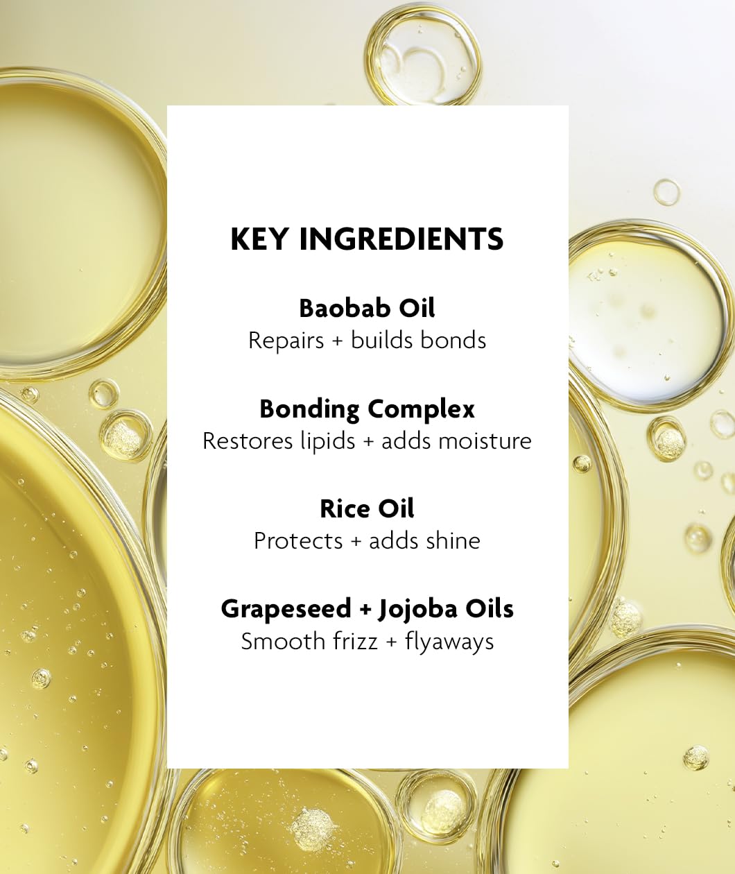 R+Co applying oil to hair demonstrating frizz control and heat protection