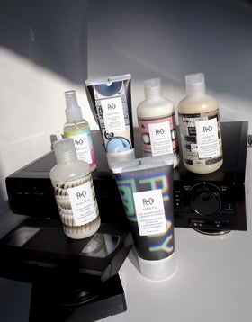 R+Co Ring Tone product label and ingredients list, showing clean-formula transparency