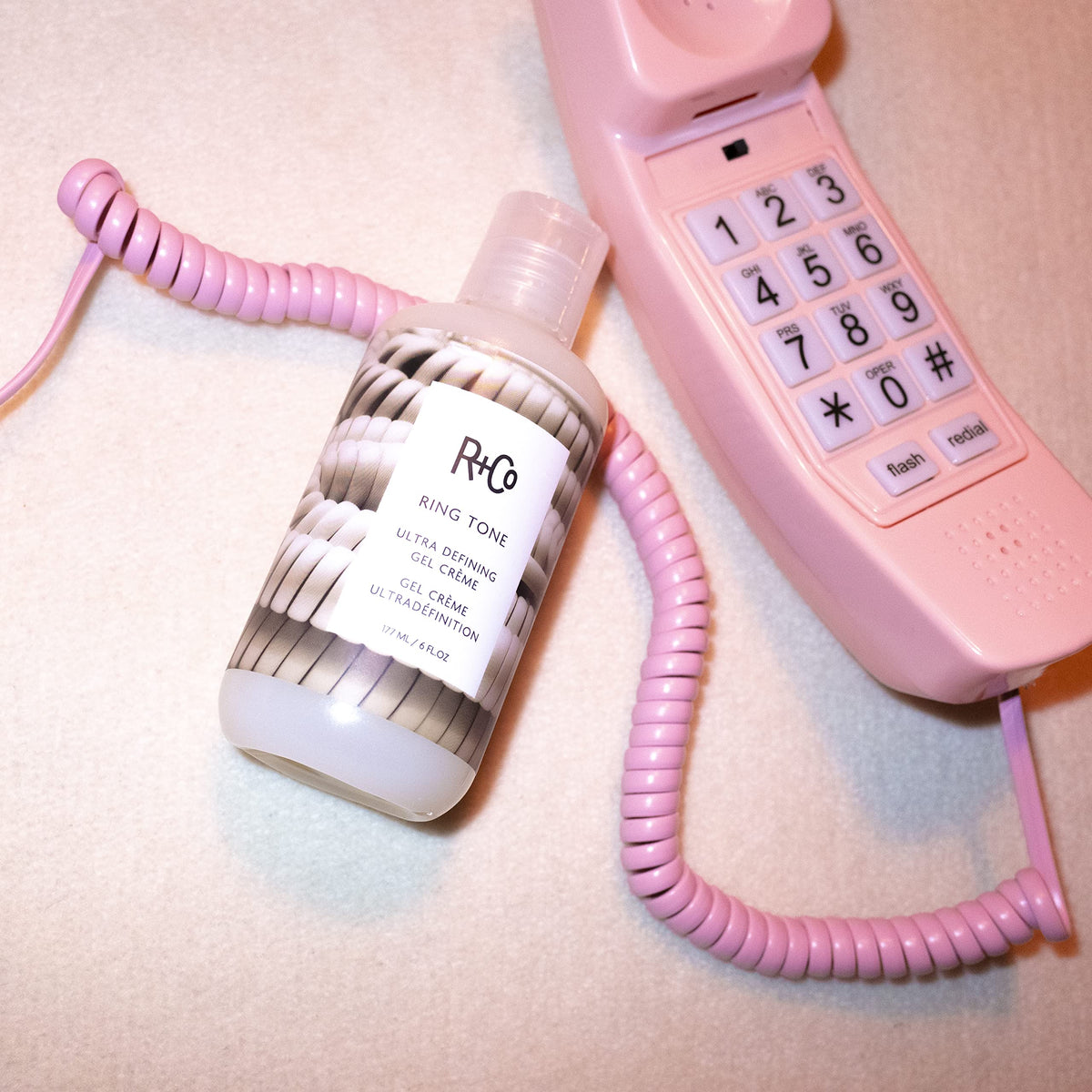 R+Co Ring Tone creamy-gel texture close-up, highlighting smooth application benefits
