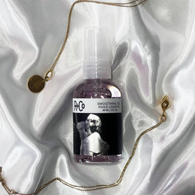 R+Co oil texture close-up showing lightweight glossy drop that absorbs
