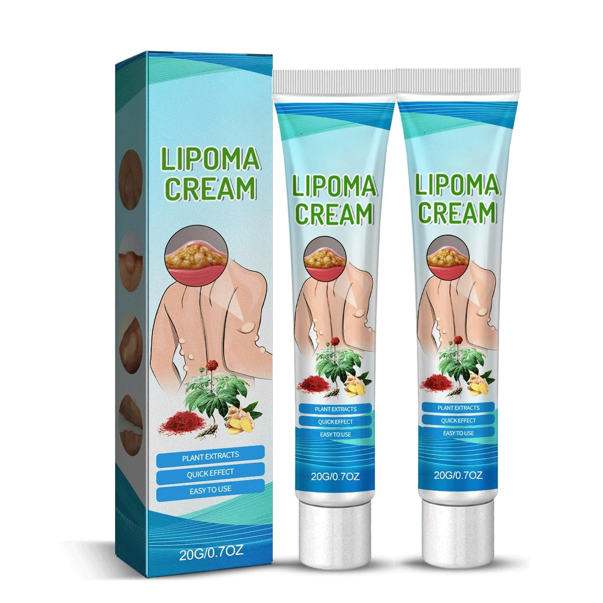 RCSCBC front packaging showing two tubes and clear benefit of deep moisturizing