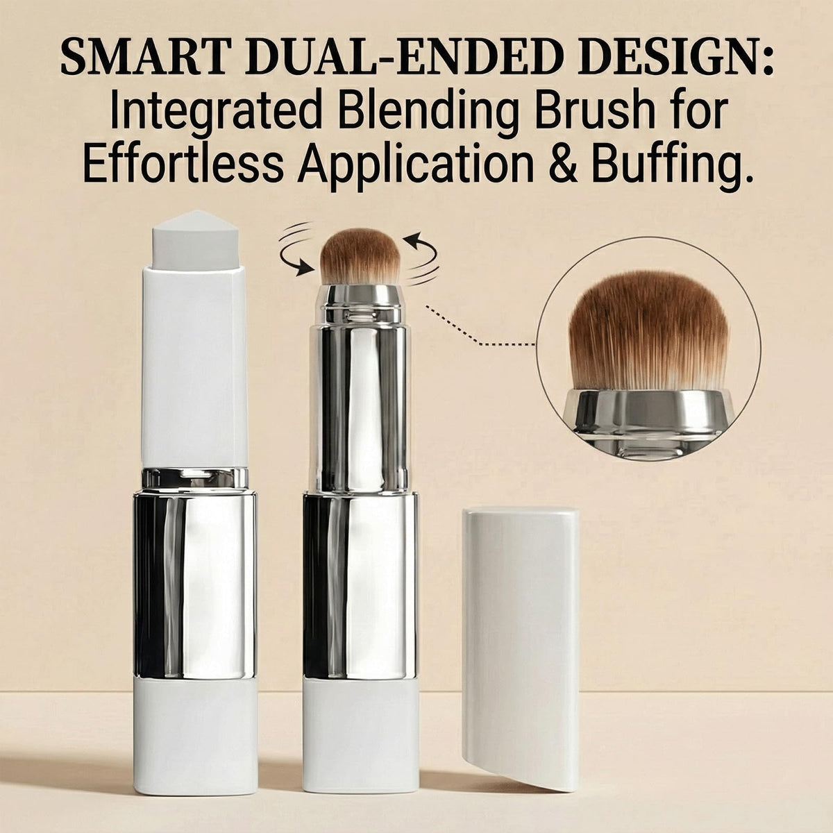 RCSCBC Skintle brush close-up highlighting dense bristles for seamless blending