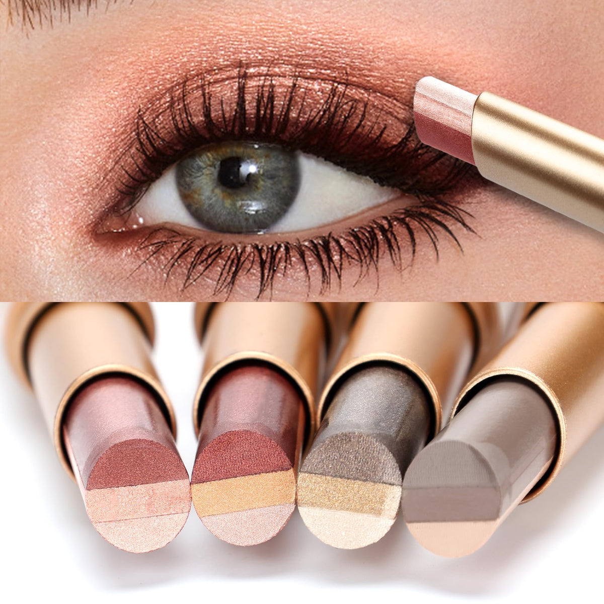 Re. Misoo front packaging showing four retractable eyeshadow sticks and coordinated gradients for easy selection
