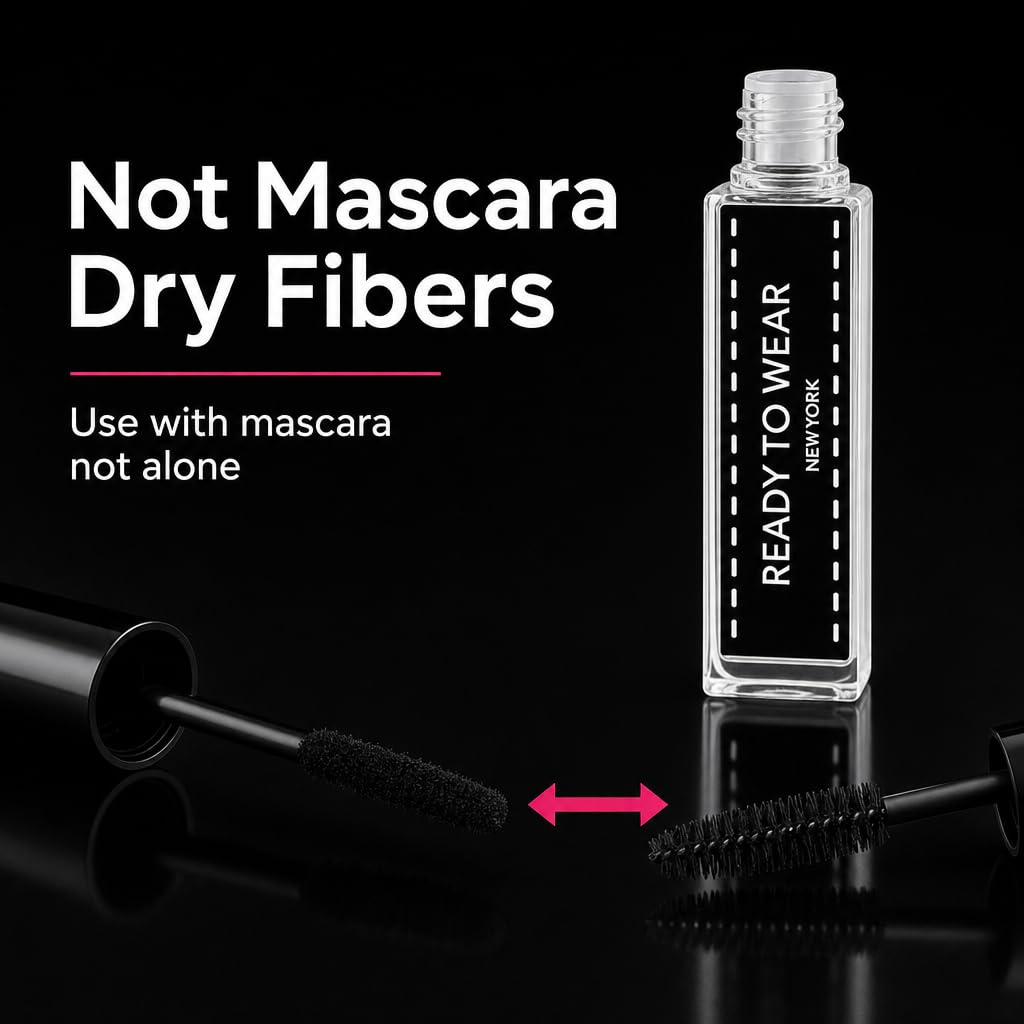 Ready To Wear next to mascara tube showing size and travel-friendly benefit
