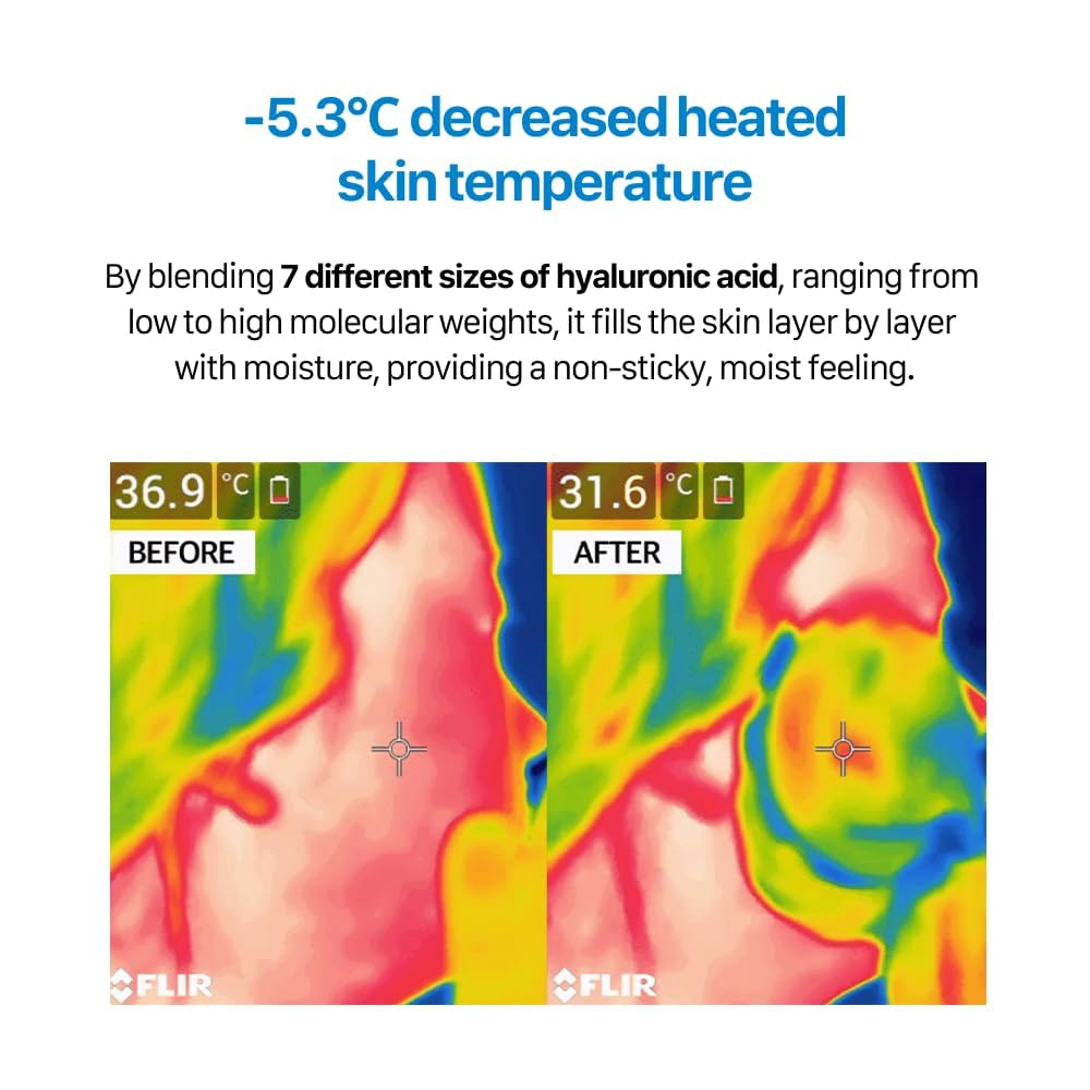 Real Barrier cream applied on hand demonstrating fast absorption and cooling effect