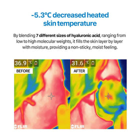 Real Barrier cream applied on hand demonstrating fast absorption and cooling effect
