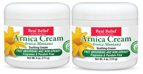 Real Relief front packaging showing scent-free, two-tube value for convenience