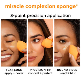 Real Techniques mini precision sponge closeup for targeted concealing