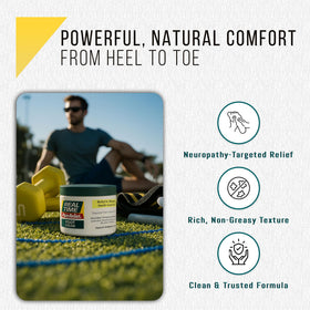 Real Time Pain Relief in bedtime routine setting demonstrating soothing evening foot care